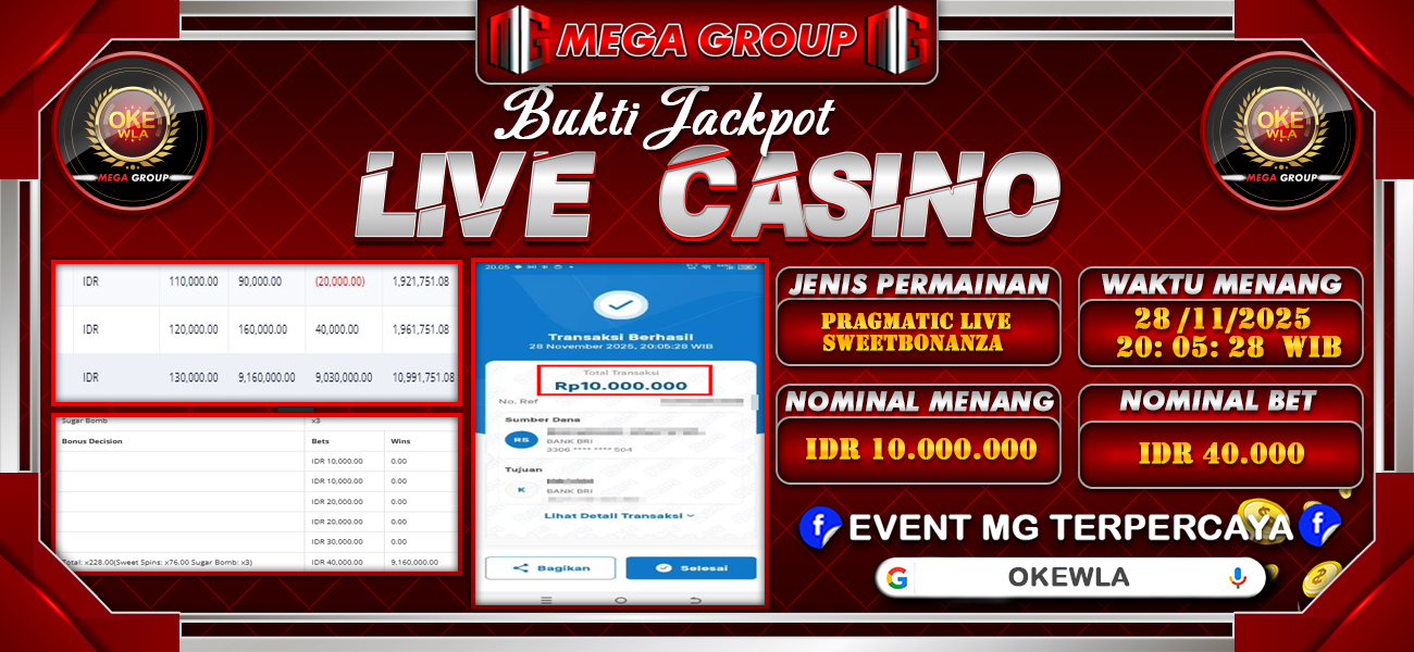 Bukti JP situs Okewla hari Jumat, 28 November 2025